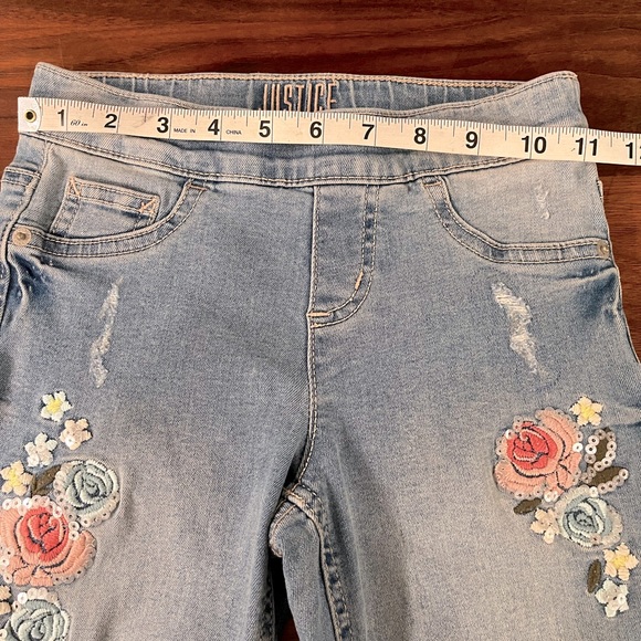 Embroidered Girls Mid Rise Jean - Picture 8 of 11